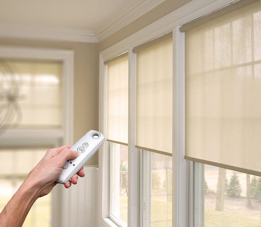 a remote for motorized blinds