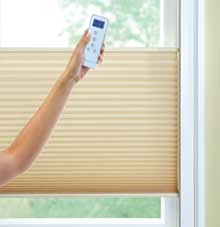 cellular & honeycomb shades with motorized blinds