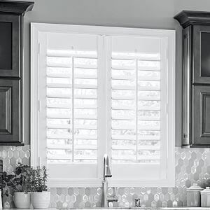 faux wood shutters installation