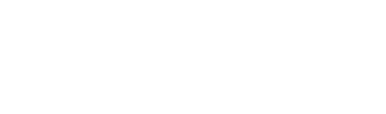 Brasserie Cognac Américain logo. The logo is white and split in thee lines. Transparent background.
