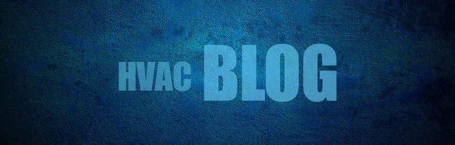 A blue background with the words hvac blog written on it.