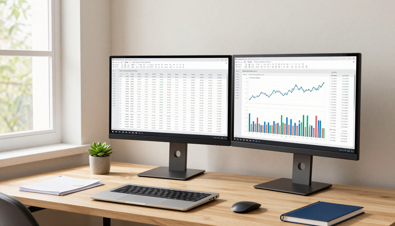 Modern office workspace