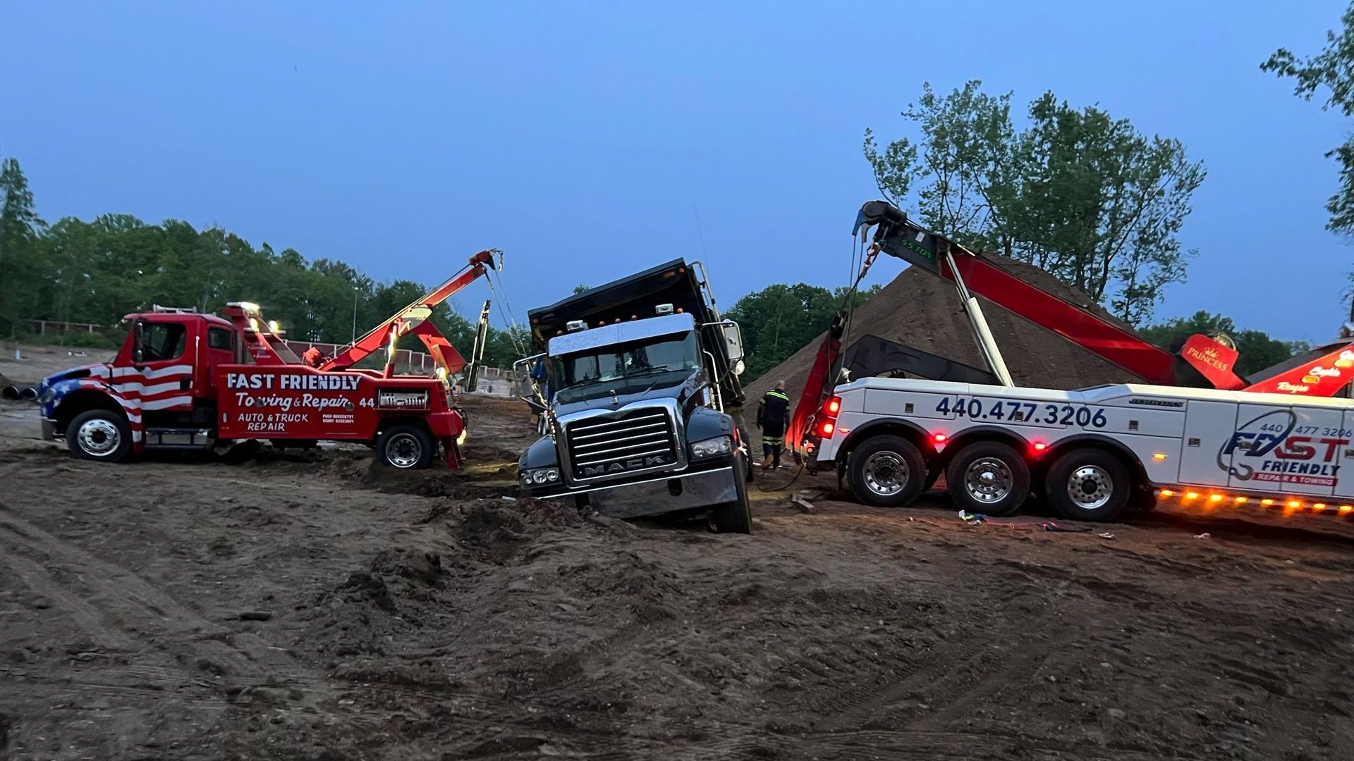 Light to heavy recovery at Fast Friendly Repair & Towing in Painesville, OH