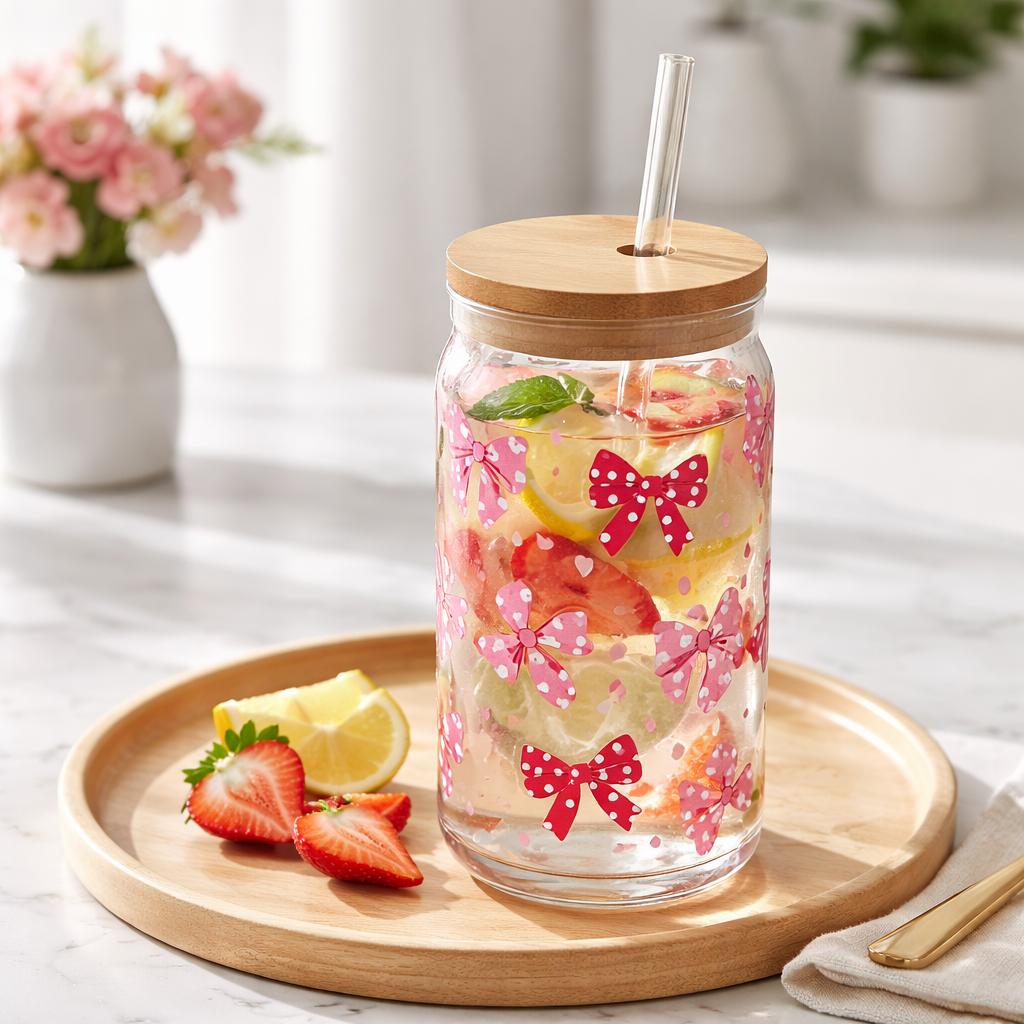 DECORATIVE GLASS MUGS FOR COLD DRINKS