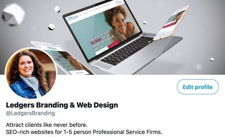Ledgers Branding Twitter Profile.