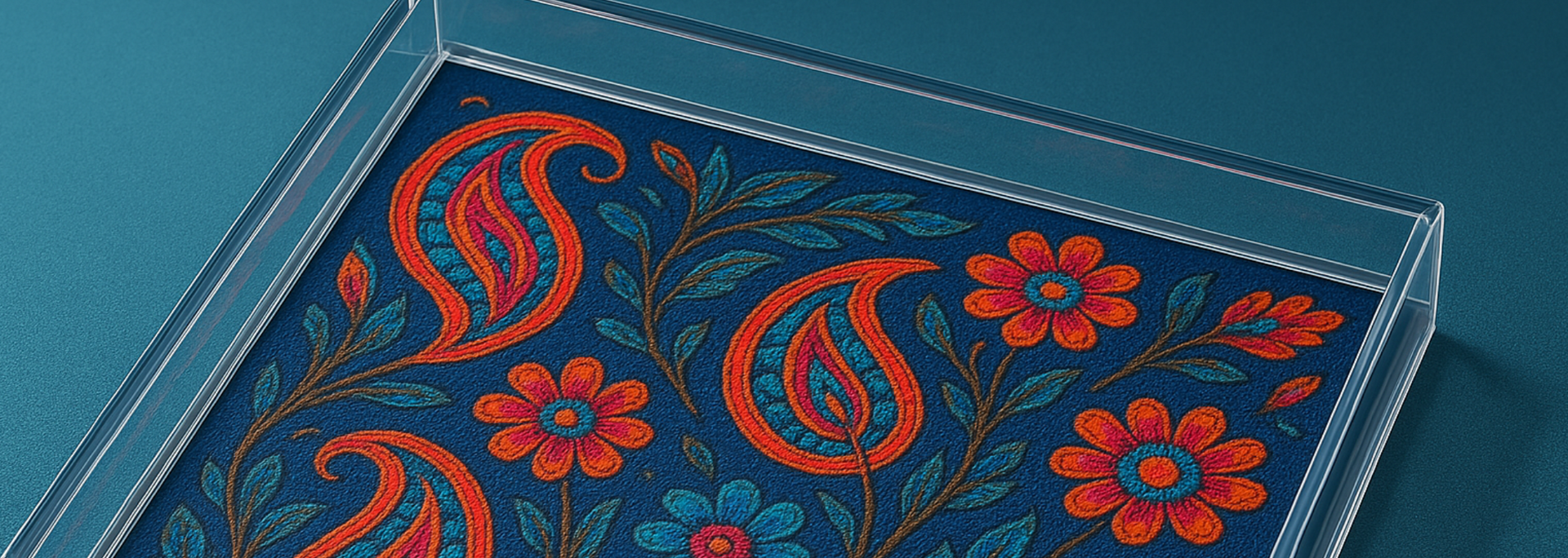 Framing fabric under glass: ideas and considerations