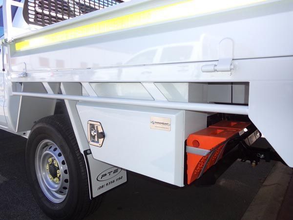 A White Truck with The Word Ptb on The Side — Welshpool, WA — PTE Group Pty Ltd