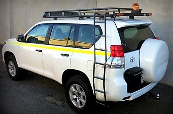 A White Suv with A Ladder Attached to The Back of It — Welshpool, WA — PTE Group Pty Ltd