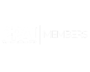 White text logo: 