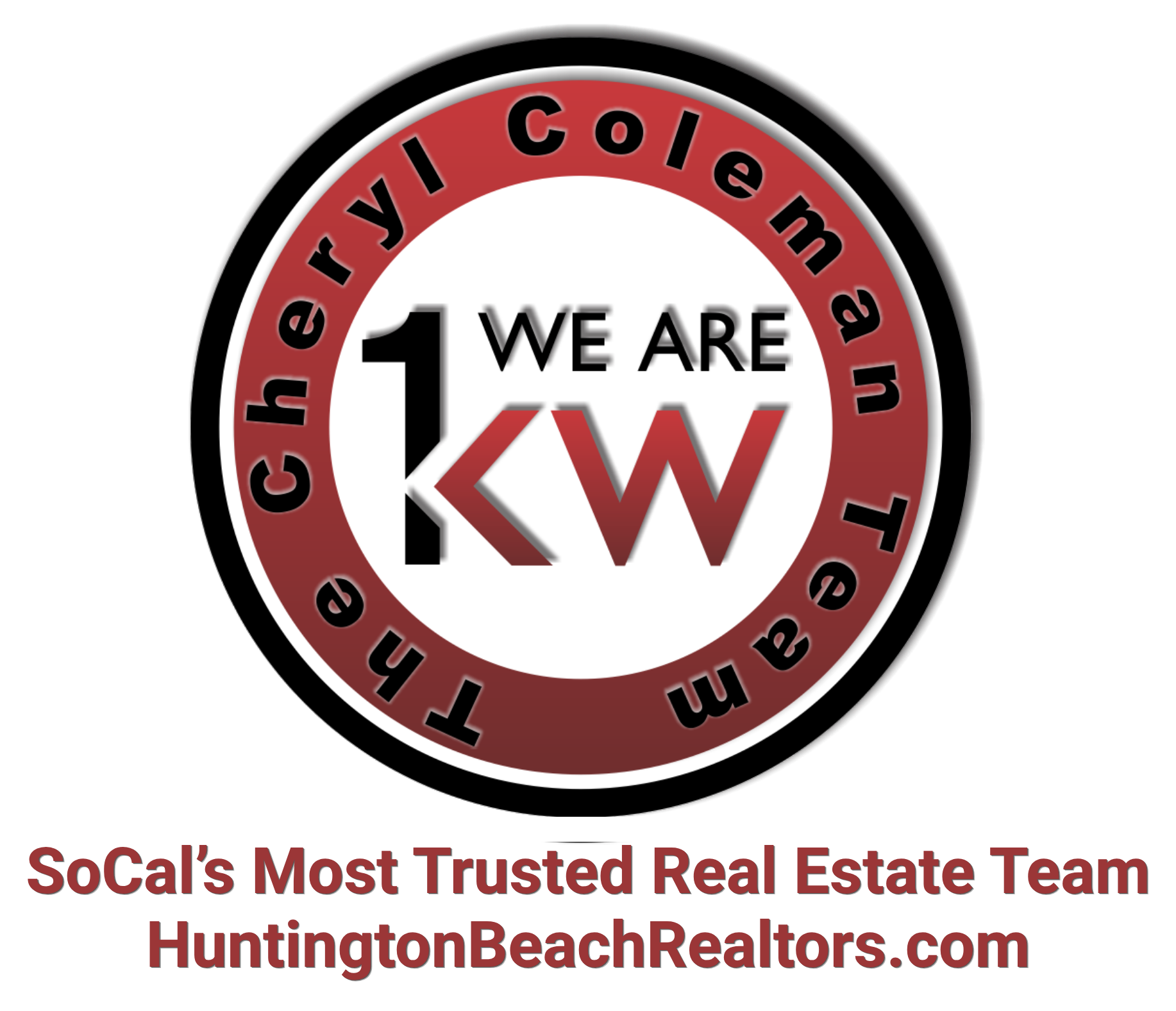 KW real estate team logo with Cheryl Coleman Team and SoCal’s Most Trusted Real Estate Team