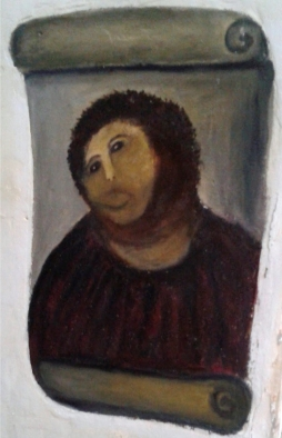 botched attempt at restoring the devotional fresco Ecce Homo 