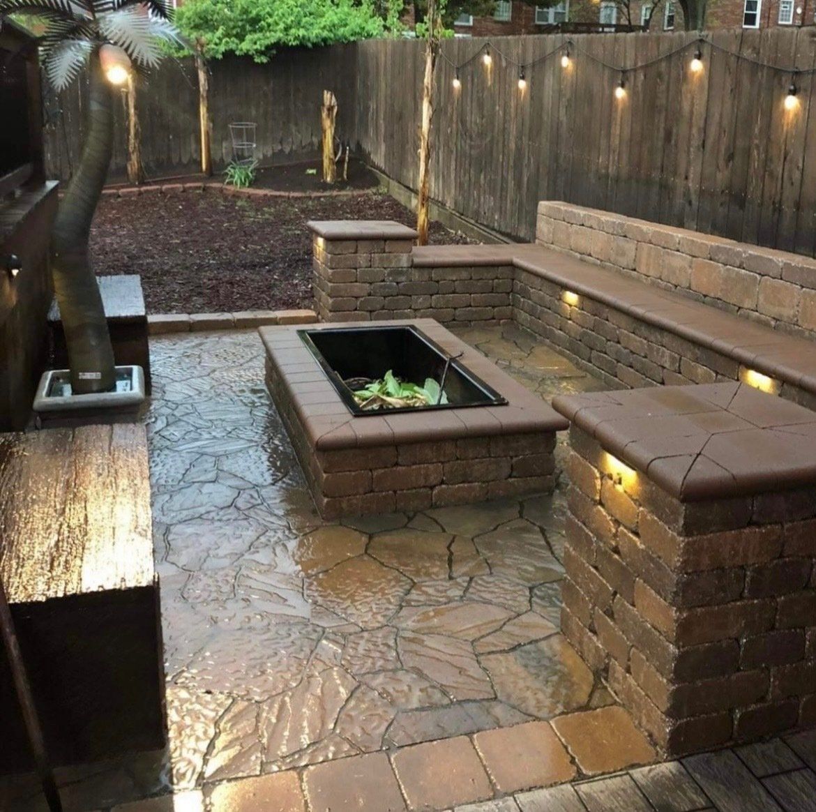 Paver Patio, Sitting Walls, and Firepits — Affton, MO — Hoffman Concrete LLC