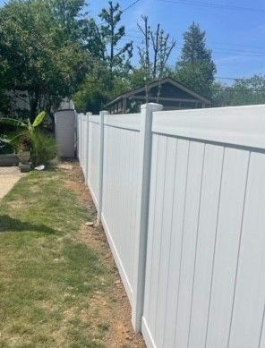 Solid High Vinyl Fence — Barnhart, MO — Hoffman Concrete LLC