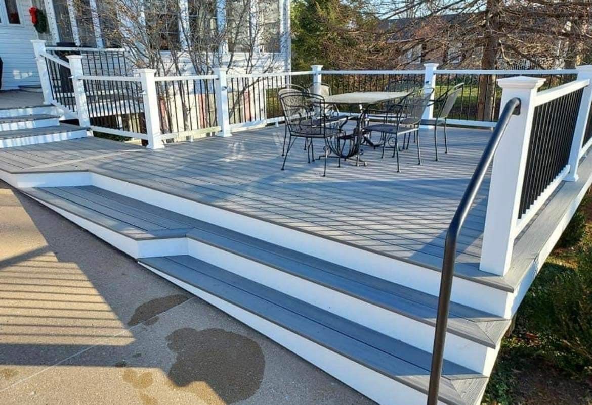 Wooden Deck with Outdoor Furniture — Barnhart, MO — Hoffman Concrete LLC