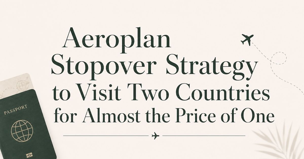 Graphic with passport and planes. Text reads 
