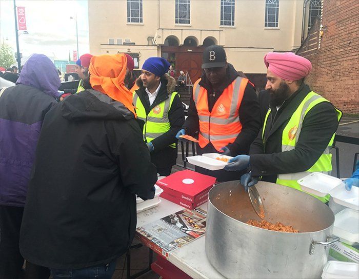 THE VIRDEE FOUNDATION WORKS WITH MIDLAND LANGAR SEVA SOCIETY & EMILE HESKEY