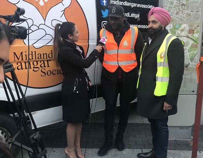 THE VIRDEE FOUNDATION WORKS WITH MIDLAND LANGAR SEVA SOCIETY & EMILE HESKEY