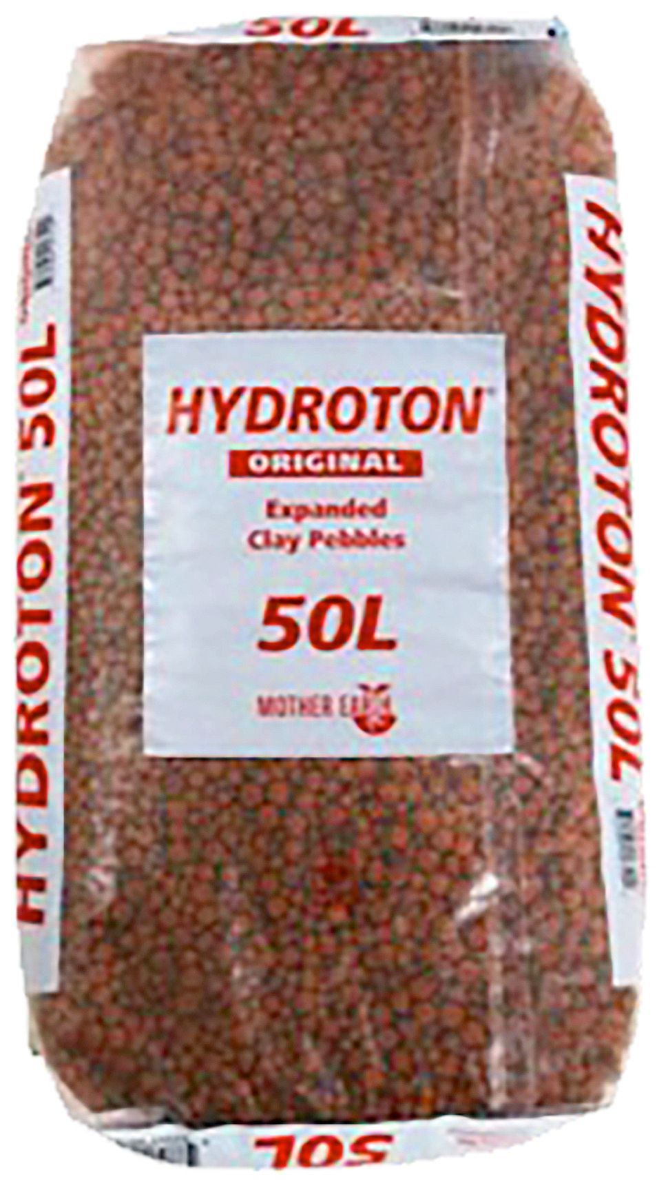 Bag of Hydroton expanded clay pebbles.