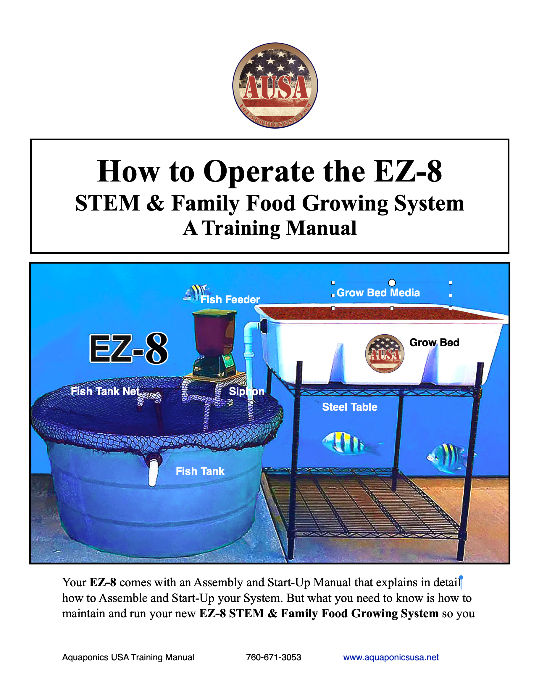 Training manual cover titled, 