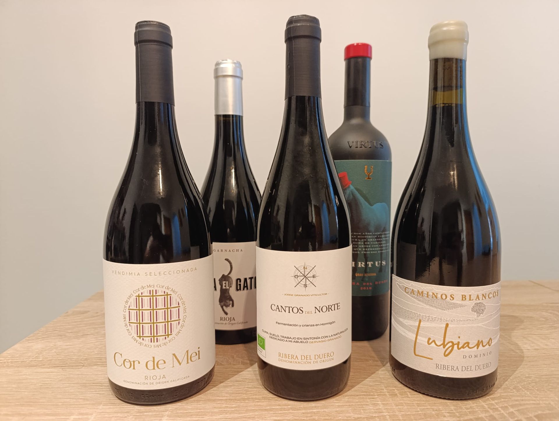 Spanish wine bottles