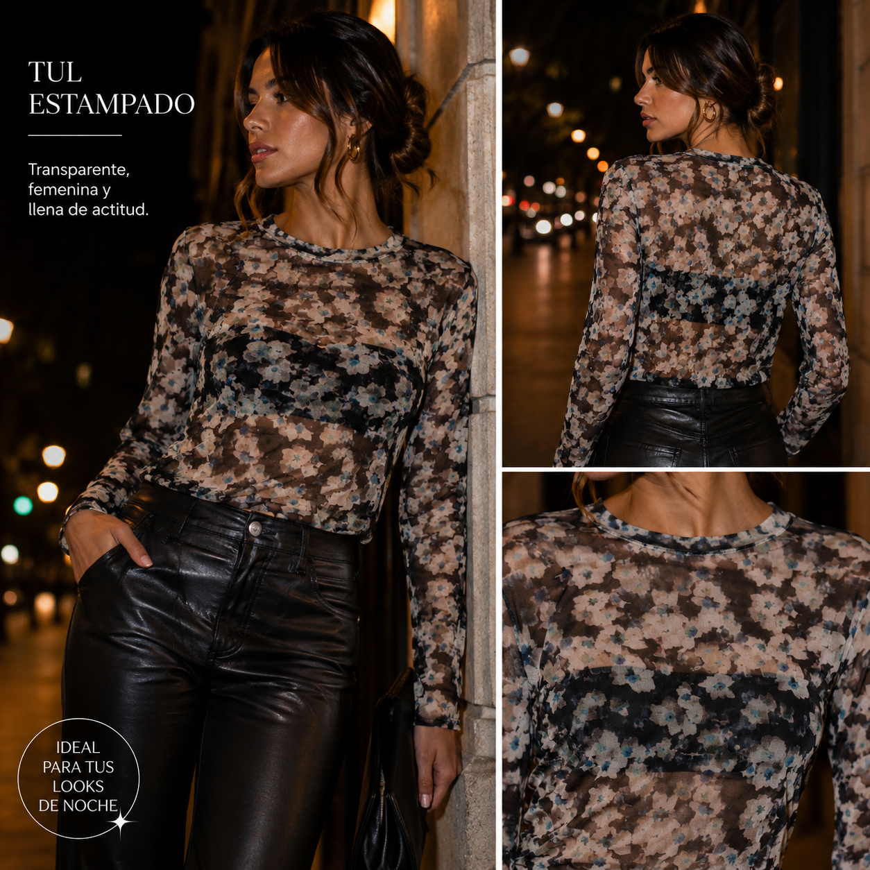 Remera de tul Lorena. Sail