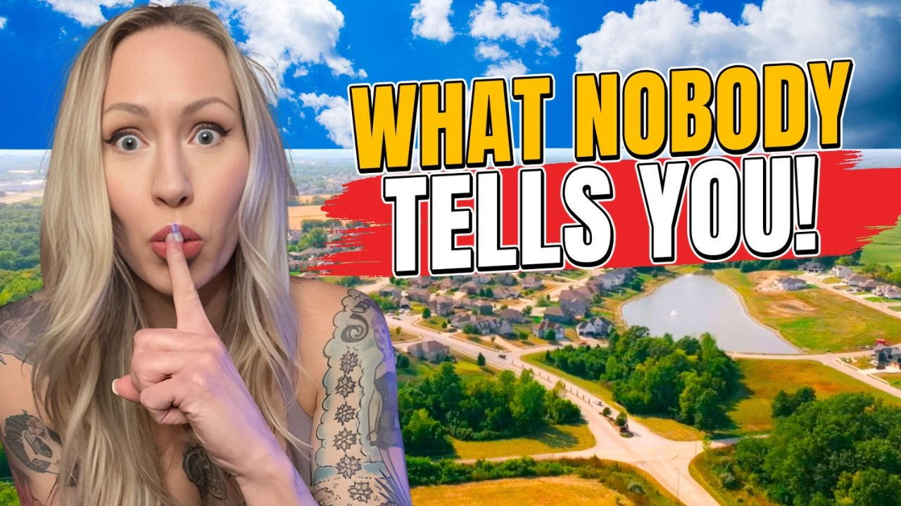 Blonde woman shushing beside bold “WHAT NOBODY TELLS YOU” text over a sunny landscape.