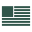 Dark green American flag.