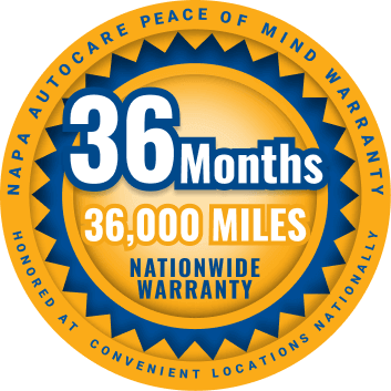 Napa Warranty Badge | Carmasters Automotive