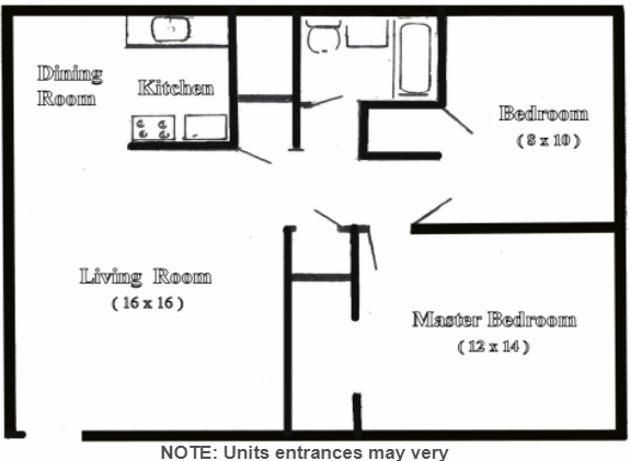 Two Bedroom Floor Plan