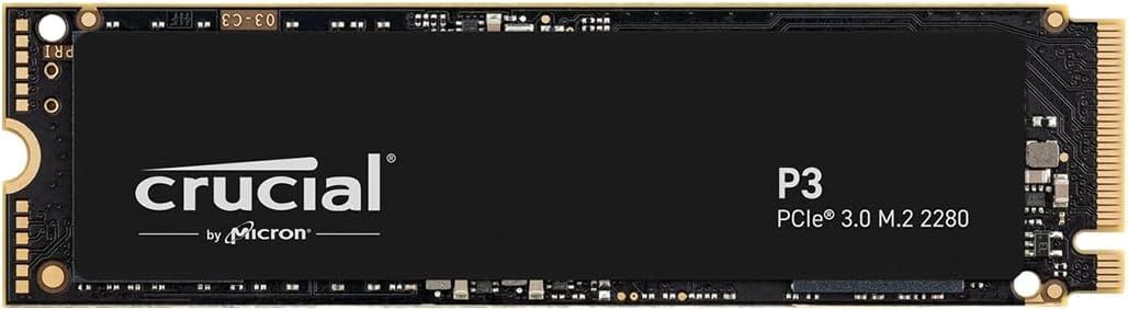 Crucial P3 500GB PCIe Gen3 3D NAND NVMe M.2 SSD, up to 3500MB/s - CT500P3SSD8