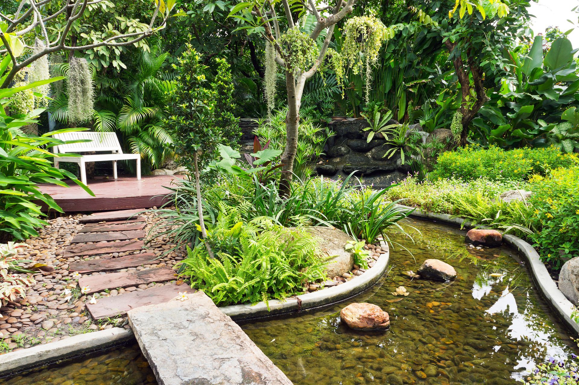 Garden With Mini Pond