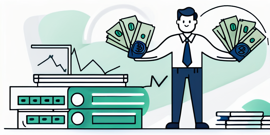 A man is holding a bunch of money in his hands.