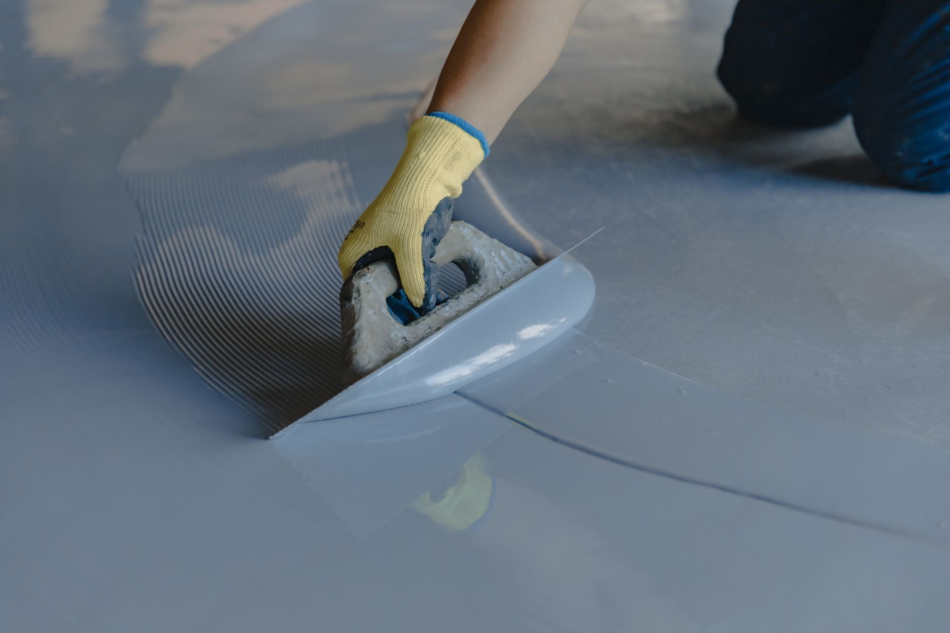 Applying Epoxy on the Floor