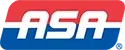 ASA logo in red and blue italic letters with a swoosh underline
