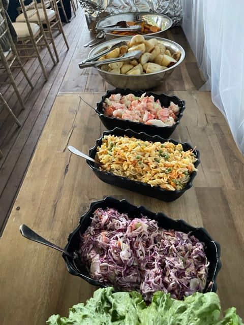 There Are Many Different Types Of Food On The Table — Tru Blu Catering In Sawtell, NSW