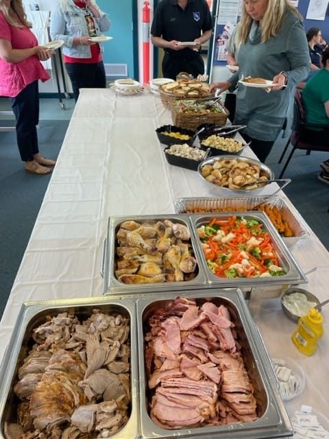 A Buffet Table With A Variety Of Food On It — Tru Blu Catering In Coffs Harbour, NSW