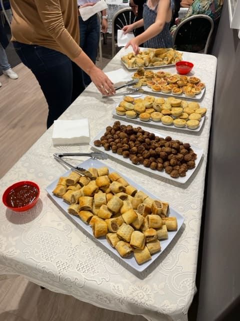 A Table With A Variety Of Food On It — Tru Blu Catering In Port Macquarie, NSW