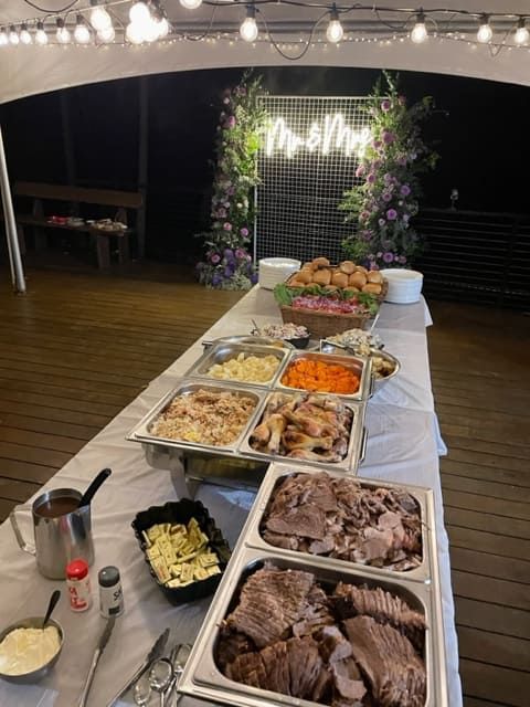 A Buffet Table With A Lot Of Food On It — Tru Blu Catering In Port Macquarie, NSW
