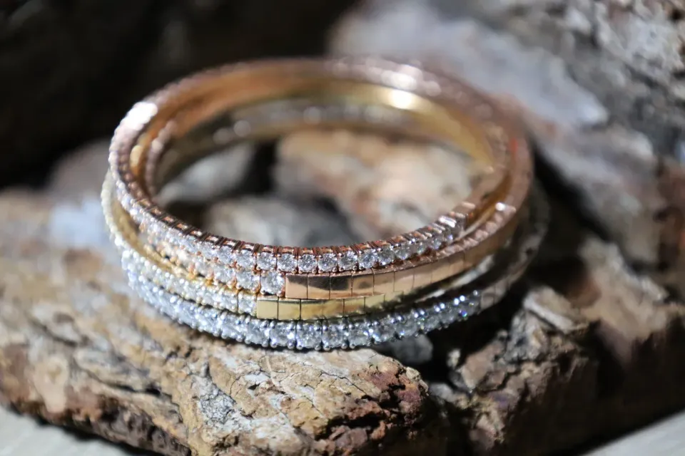 Bangle;Flexible;Diamond;Bracelet