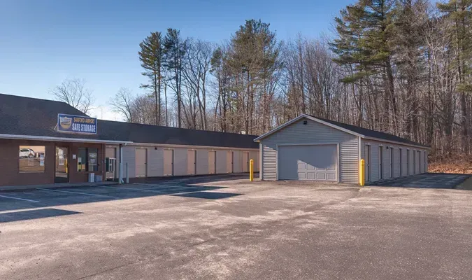 View of Sanford Airport storage facility exterior and signage