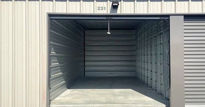 Open drive-up storage unit