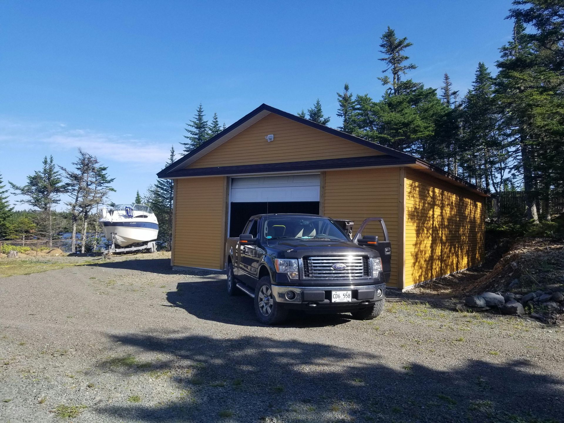 Boat and vehicle storage garage