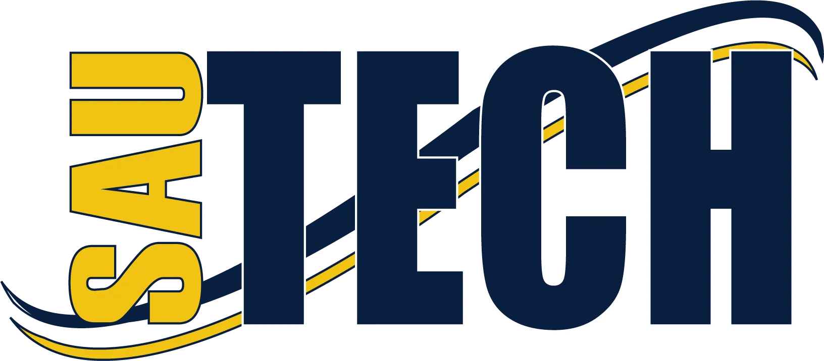 Logo for SAU TECH featuring the text