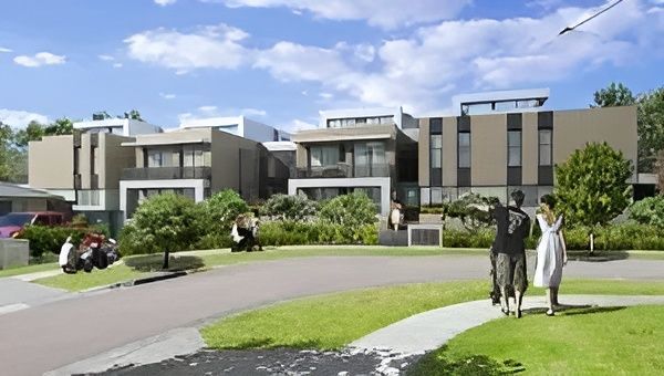 A Man and Woman Are Walking Down a Sidewalk in Front of A Building — MATV Systems Australia Pty Ltd in Wickham, NSW