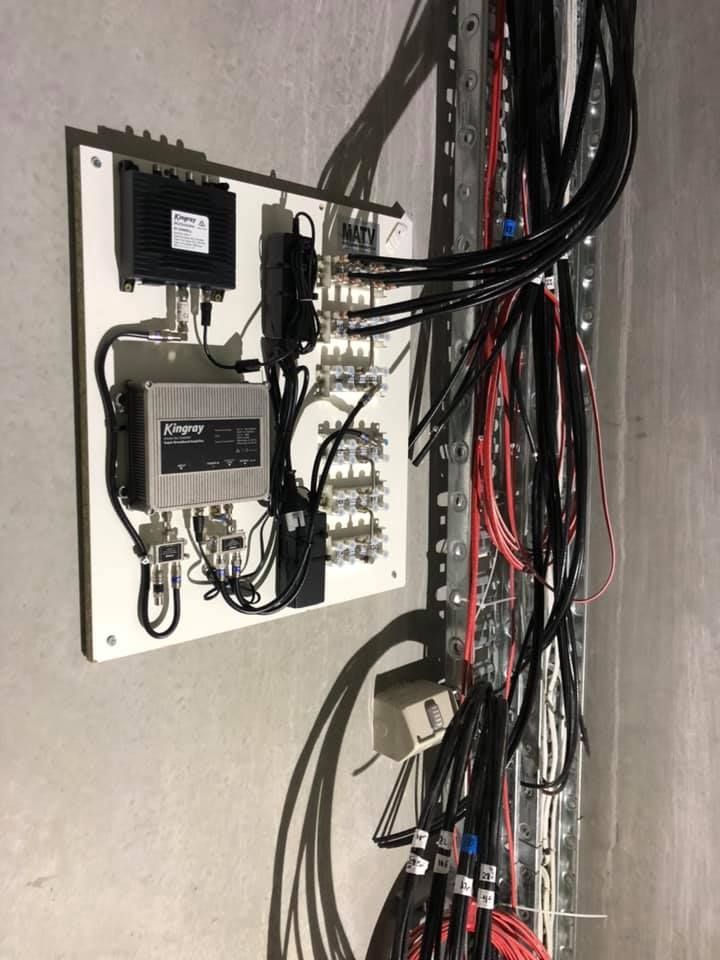 Electrical Control Panel With Cables and Circuit Components — MATV Systems Australia Pty Ltd in Wickham, NSW