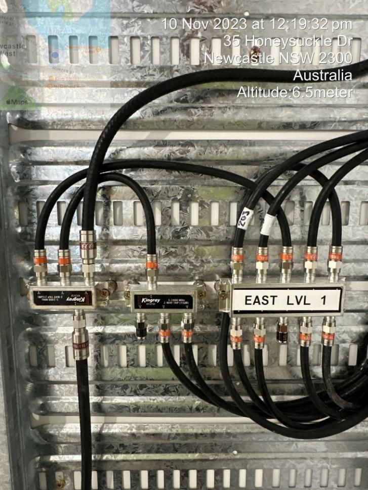 A Bunch of Wires Are Connected to A Metal Box — MATV Systems Australia Pty Ltd in Sydney, NSW