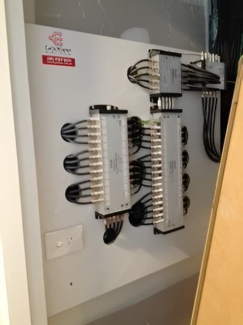 A White Box with A Lot of Wires on It — MATV Systems Australia Pty Ltd in Wickham, NSW