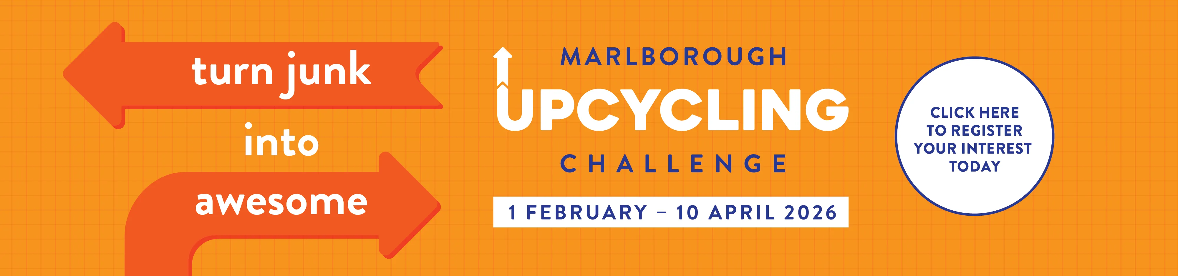 Marlborough Upcycling Challenge Banner