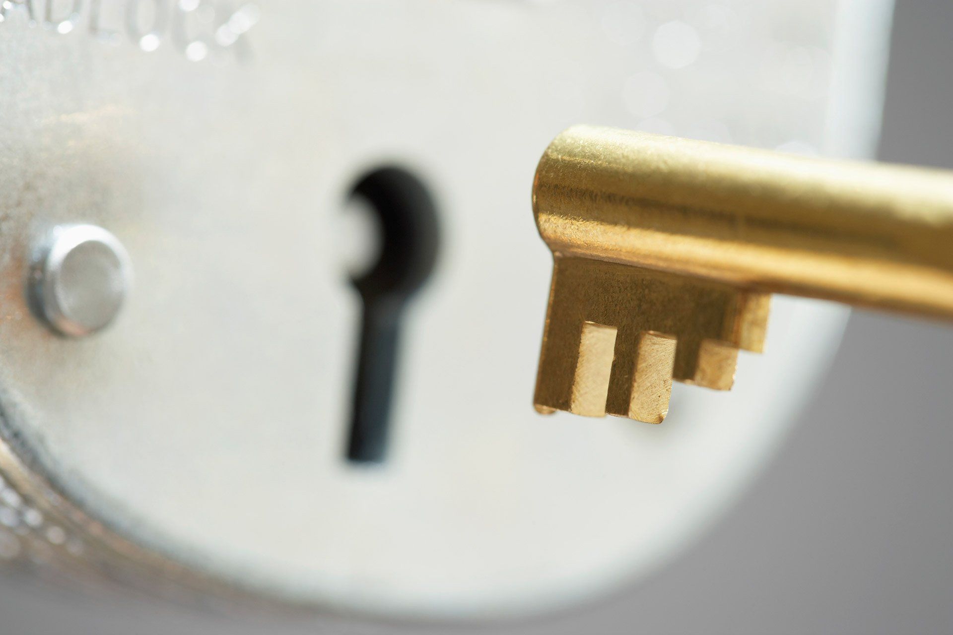 Key entering a keyhole after key duplication services in Odessa & Midland, TX