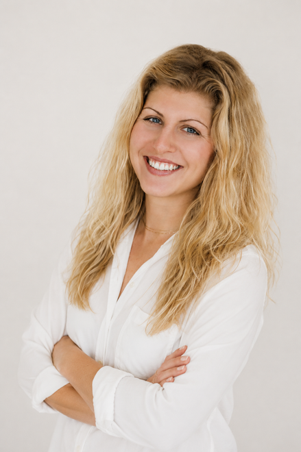 Galina Perekrestova smiles.